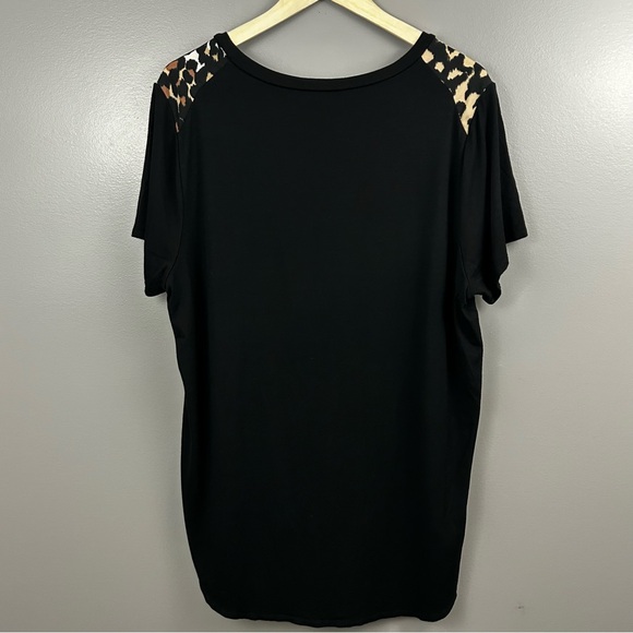 Vince Camuto Animal Print High Low Shirt Size - Picture 7 of 11